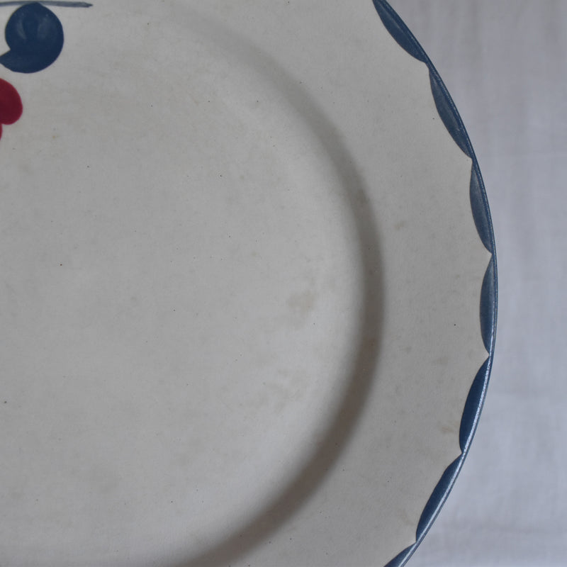 Antique Plate Sarreguemines Moustiers E