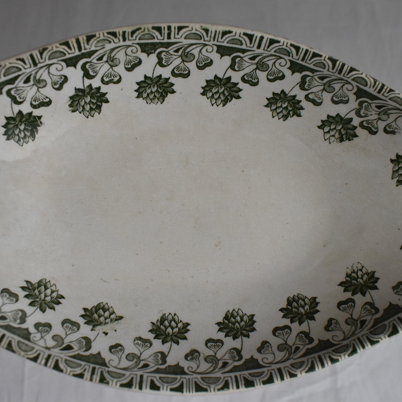 Antique Raviere Badonviller Trèfle