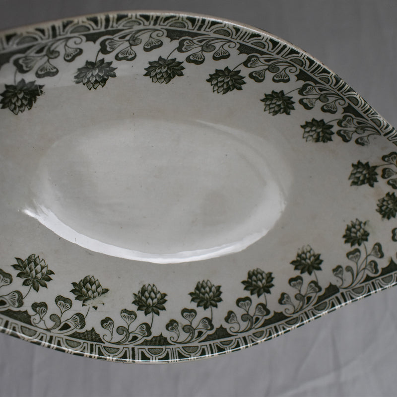 Antique Raviere Badonviller Trèfle