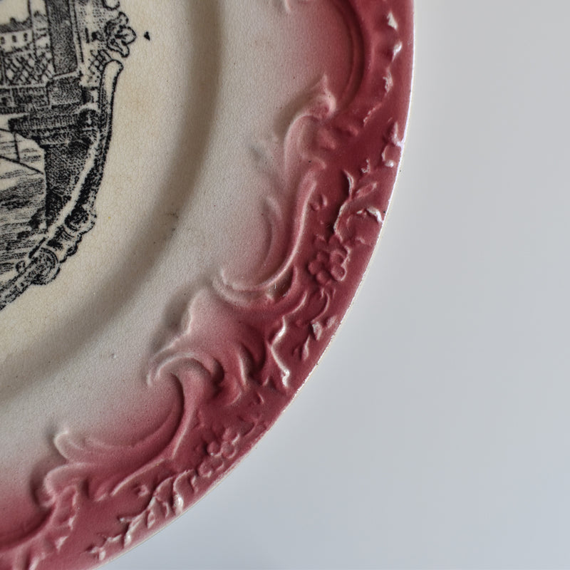 Antique Decorative Plate, FF Pequignot, Lyon A