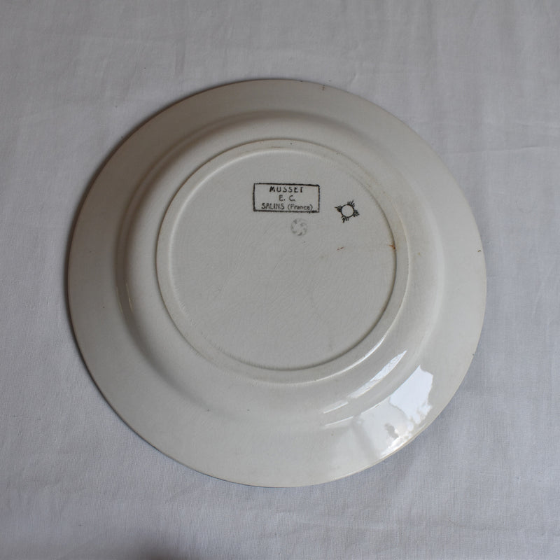 Antique Plate Sèvres Musset F