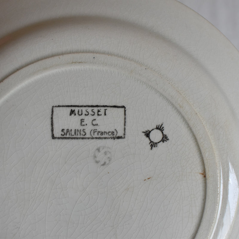Antique Plate Sèvres Musset F