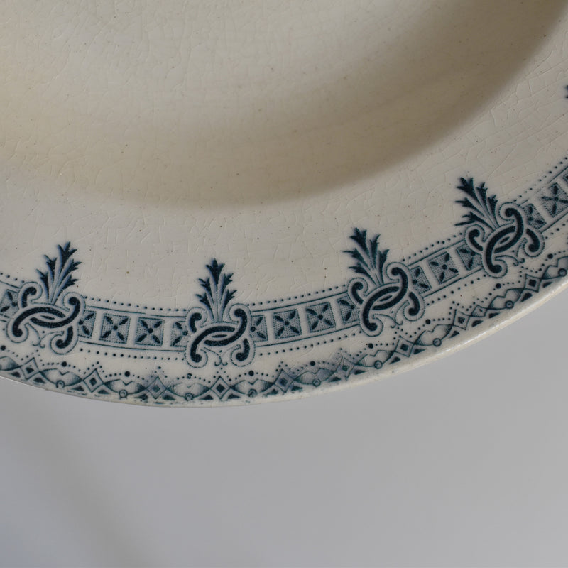 Antique deep plate TERRE DE FER Boëtie D
