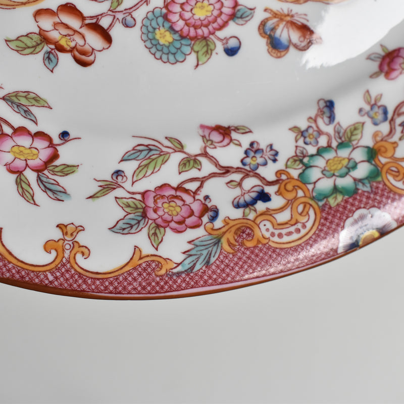 Antique oval platter Sarreguemines Minton