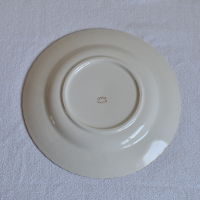Vintage Dessert Plate, Gien, Tulipes C