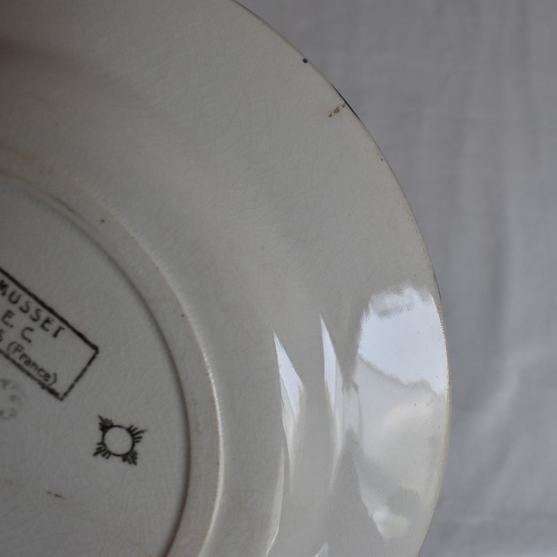 Antique Plate Sèvres Musset F