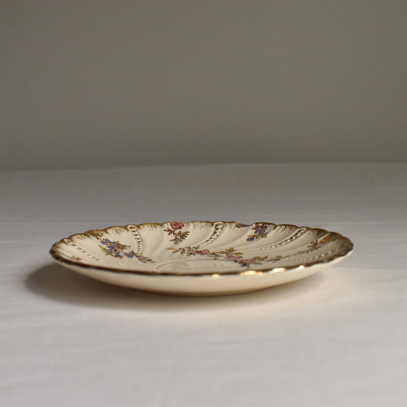 Antique Cup & Saucer U&C Sarreguemines Louis XV C