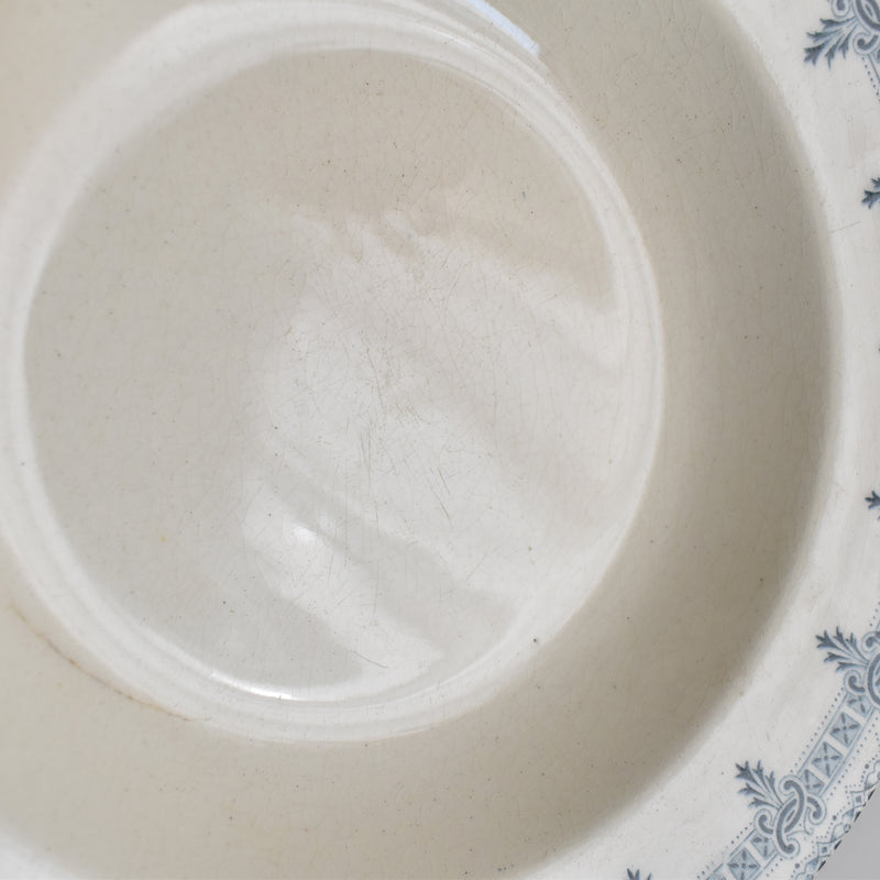 Antique deep plate TERRE DE FER Boëtie D