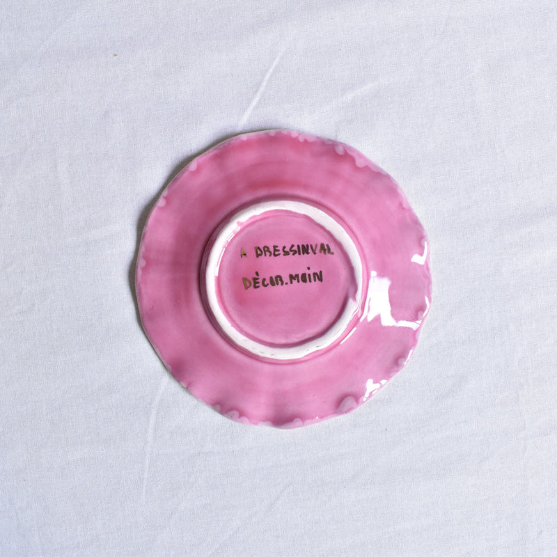 ア.ドラサンヴァル A.Dressinval コヒーカップソーサー ピンク
