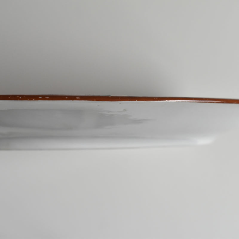 Antique oval platter Sarreguemines Minton