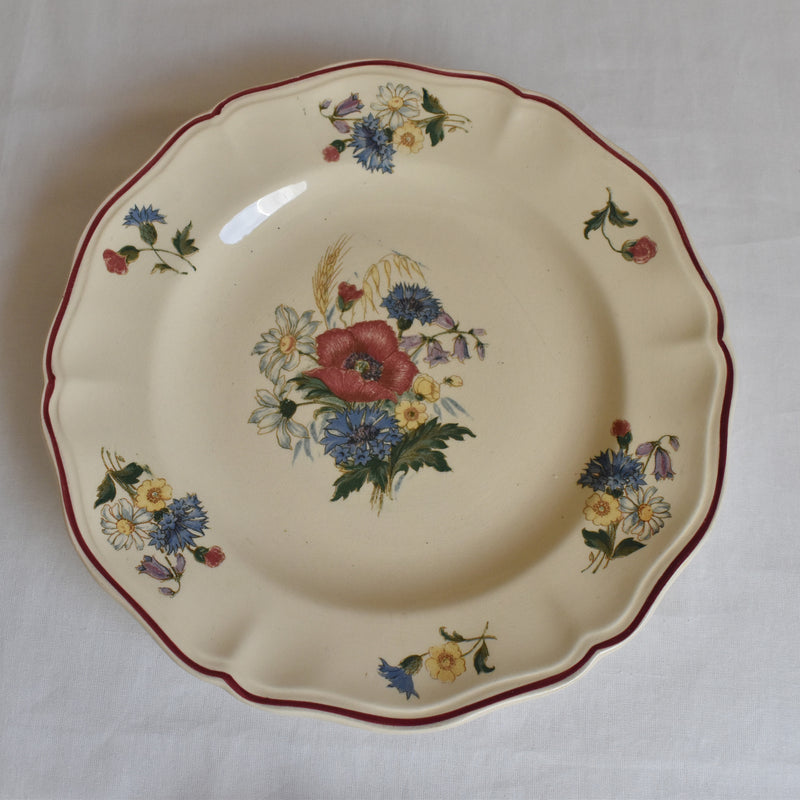 Vintage Digoin & Sarreguemines Footed Plate A