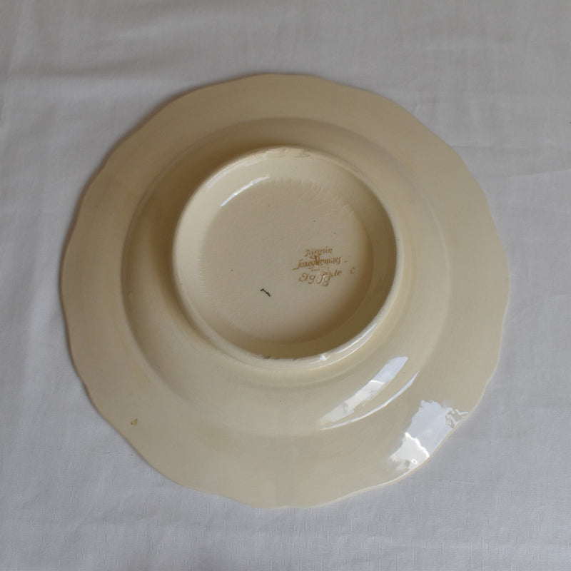 Vintage Digoin & Sarreguemines Footed Plate A