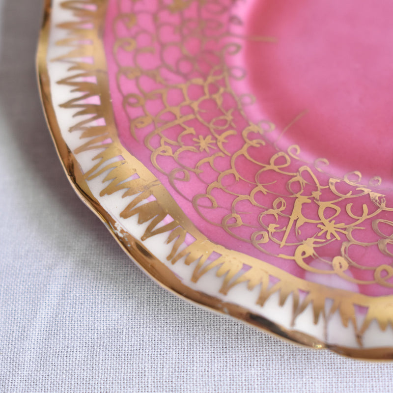 ア.ドラサンヴァル A.Dressinval コヒーカップソーサー ピンク