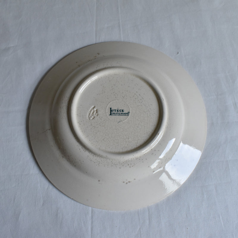 Antique Plate Longchamp Lutece