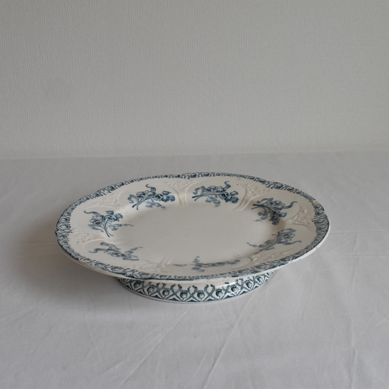 Antique Pedestal Plate Lonwy Muguet (Lily of the Valley) B