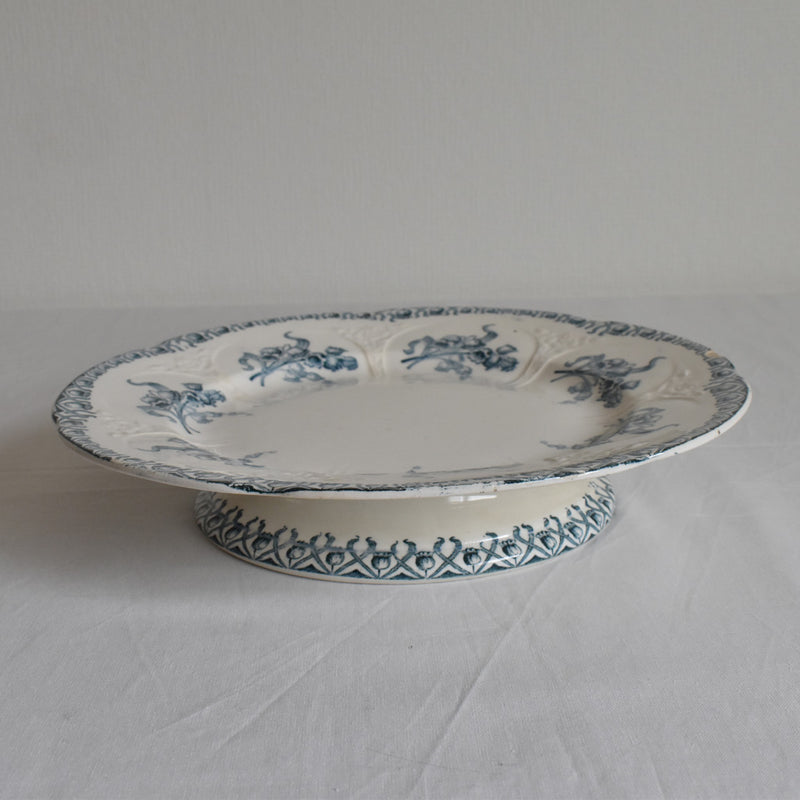 Antique Pedestal Plate Lonwy Muguet (Lily of the Valley) B