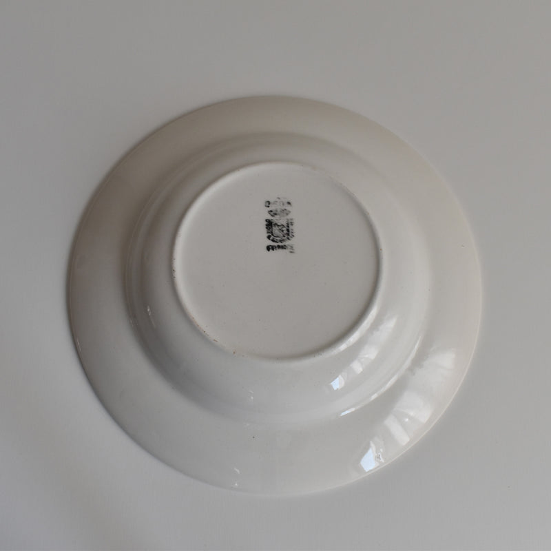 Vintage Deep Plate, Digoin & Sarreguemines, White A