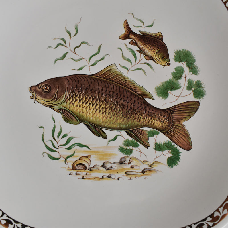 Vintage Plate Longchamp Poisson Carpe (Carp)