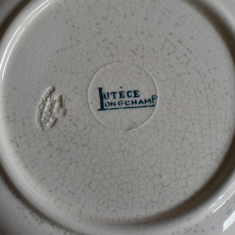 Antique Plate Longchamp Lutece