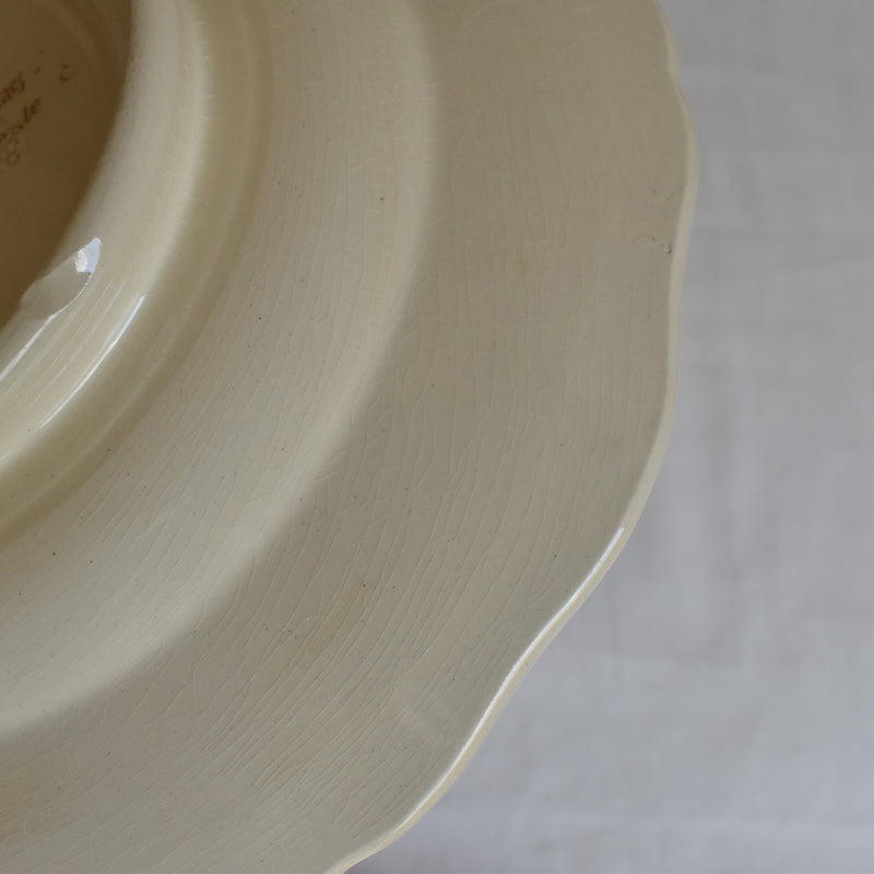 Vintage Digoin & Sarreguemines Footed Plate A