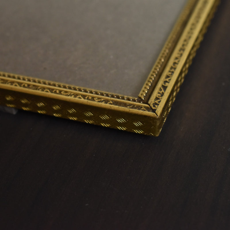 Vintage Photo Frame, Metal, Gold Color