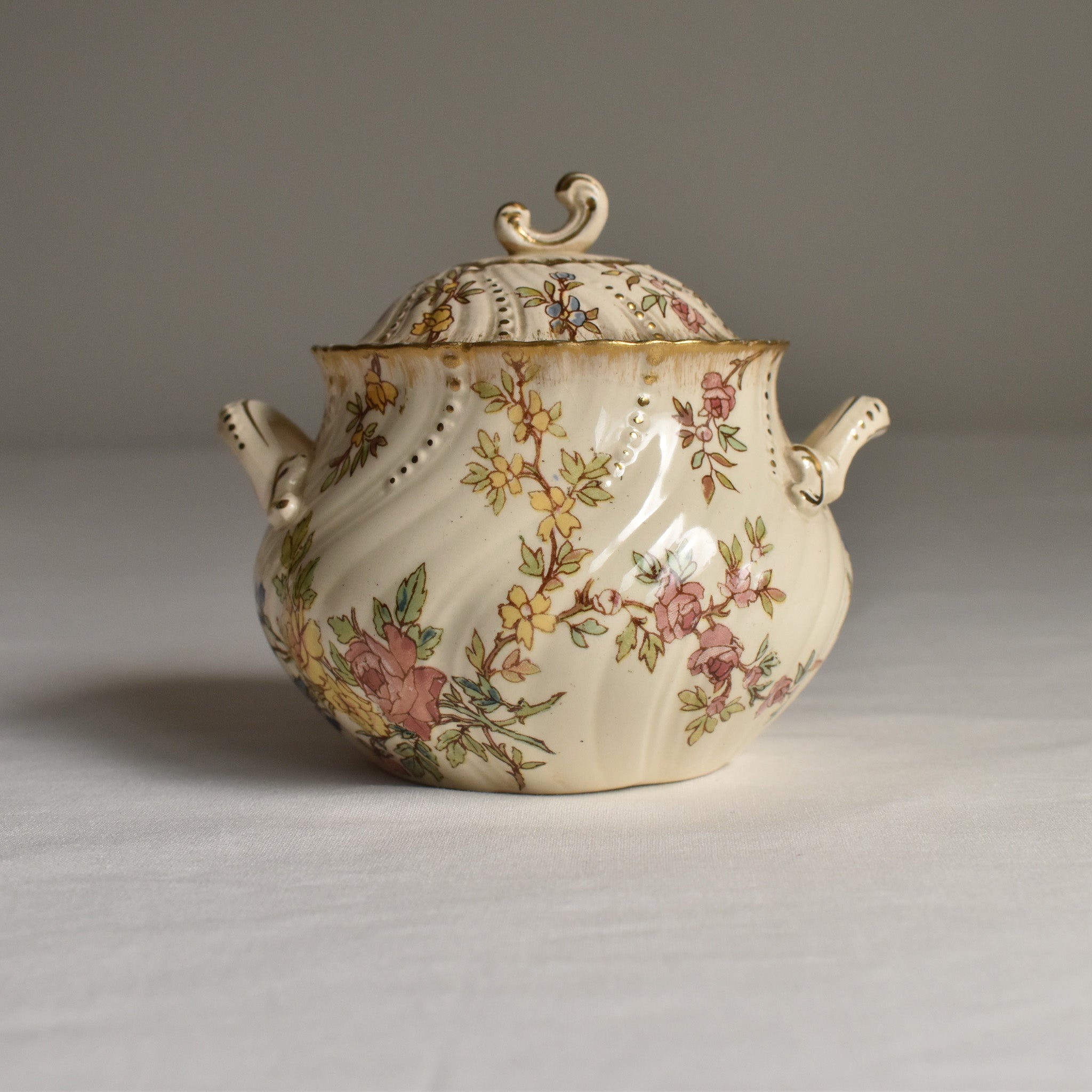 アンティークシュガーポット U&C サルグミンヌ Louis XV — Loane Interior