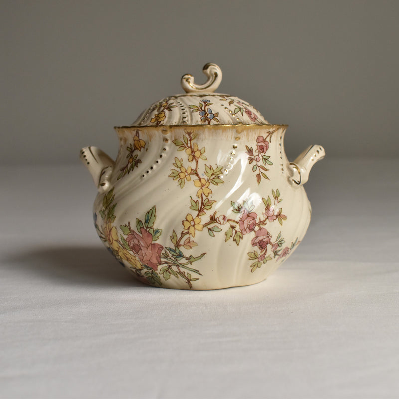 Antique Sugar Pot U&C Sarreguemines Louis XV