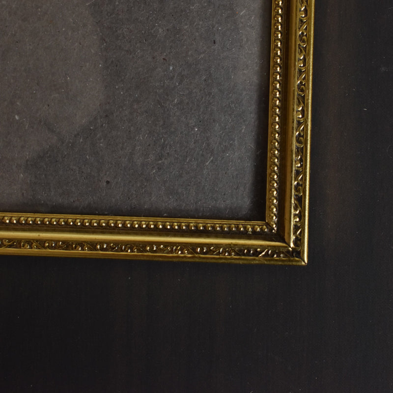 Vintage Photo Frame, Metal, Gold Color