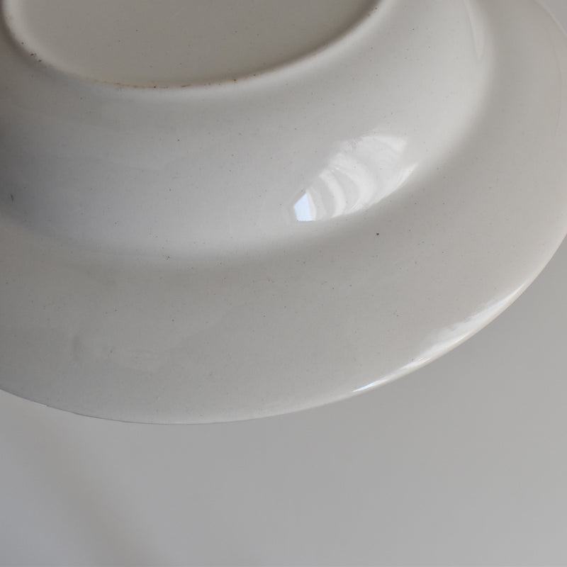 Vintage Deep Plate, Digoin & Sarreguemines, White A