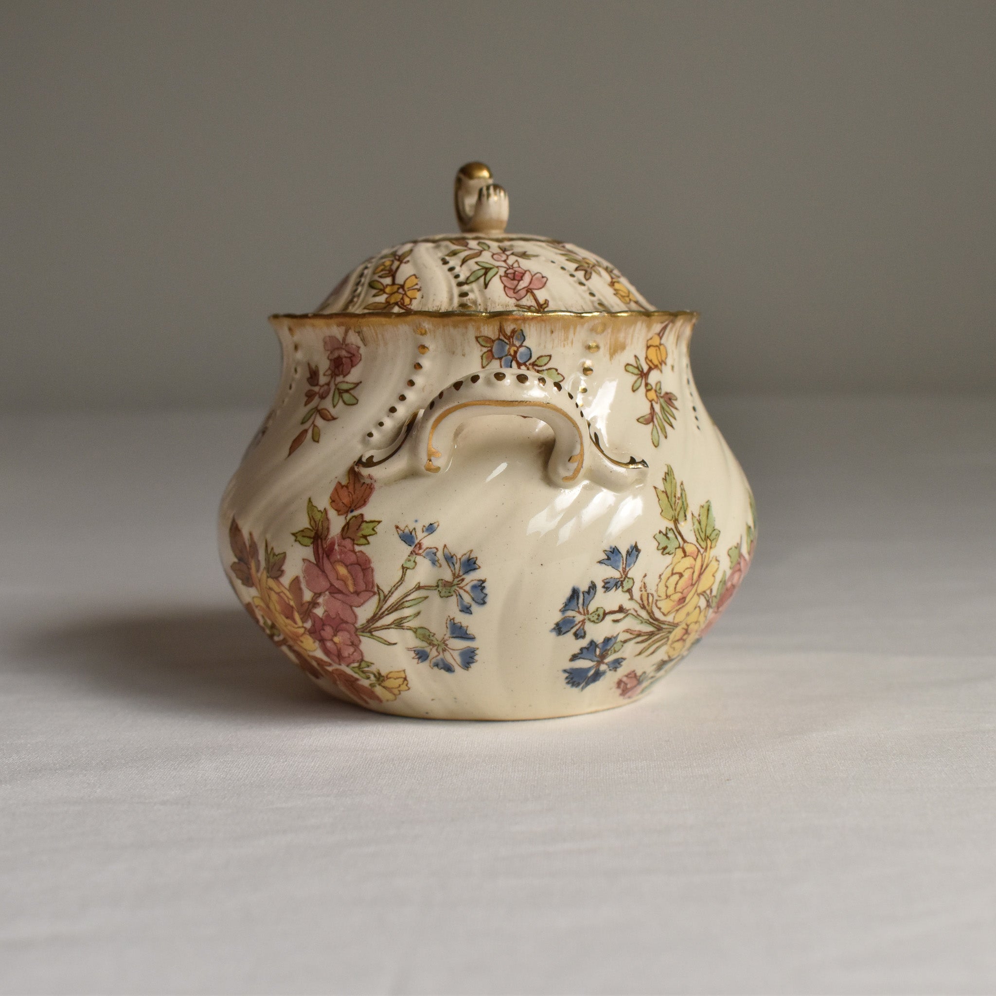 アンティークシュガーポット U&C サルグミンヌ Louis XV — Loane Interior