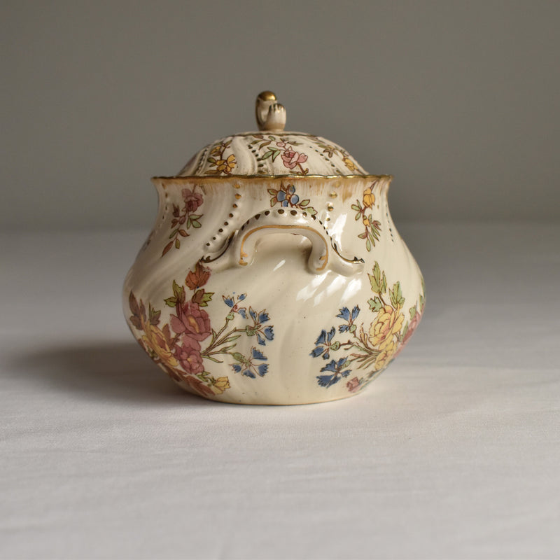 Antique Sugar Pot U&C Sarreguemines Louis XV