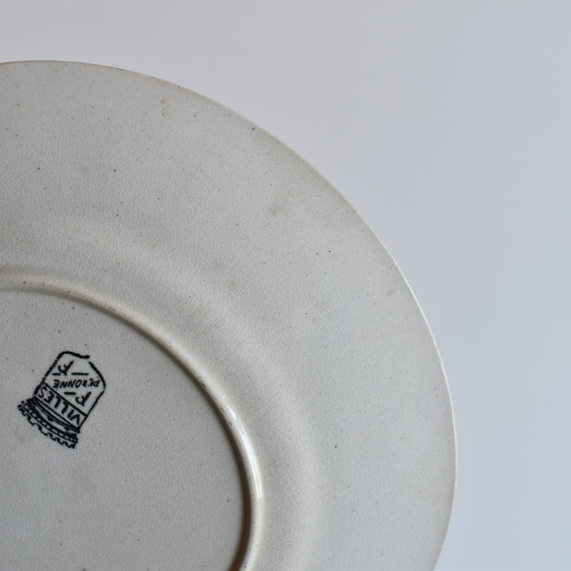 Antique Decorative Plate, F.F. Pecsonne, Lyon B