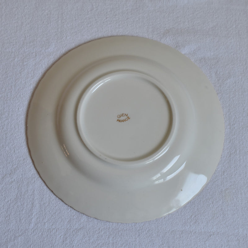Vintage dessert plate Gien Tulipes D