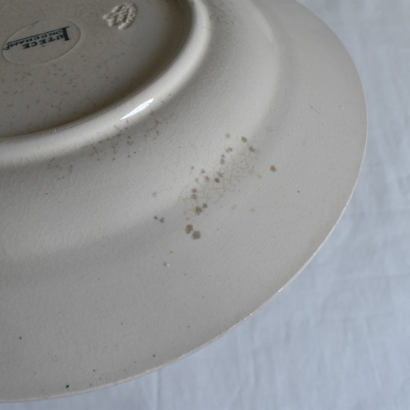 Antique Plate Longchamp Lutece