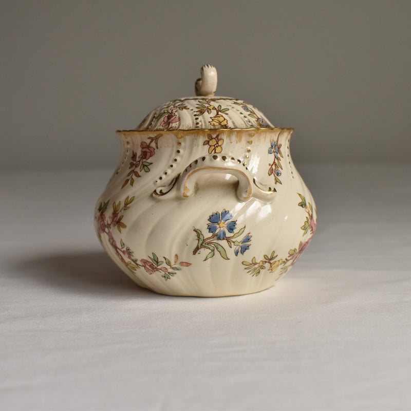 Antique Sugar Pot U&C Sarreguemines Louis XV