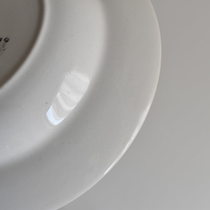 Vintage Deep Plate, Digoin & Sarreguemines, White A