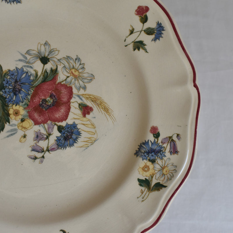 Vintage Digoin & Sarreguemines Footed Plate A