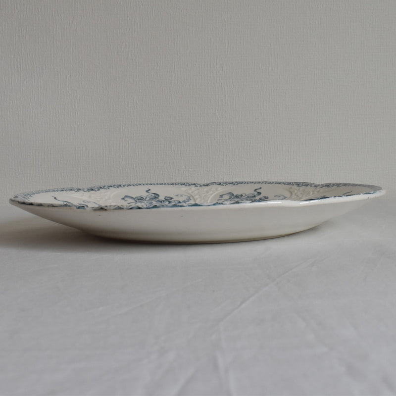 Antique Large Round Plate, Lonhwy Muguet (Lily of the Valley)