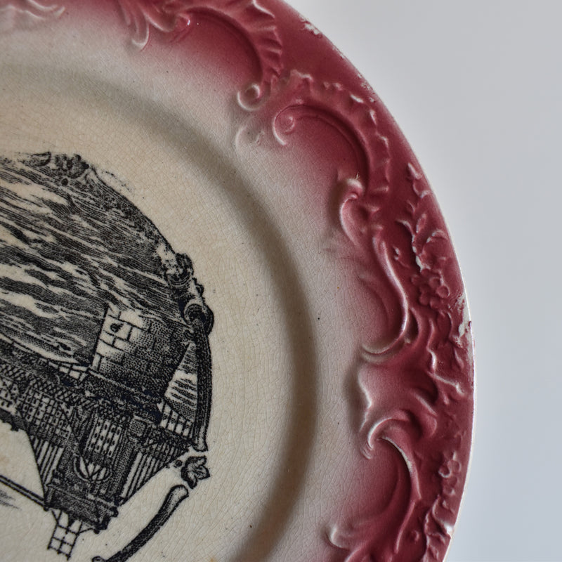Antique Decorative Plate, F.F. Pecsonne, Lyon B