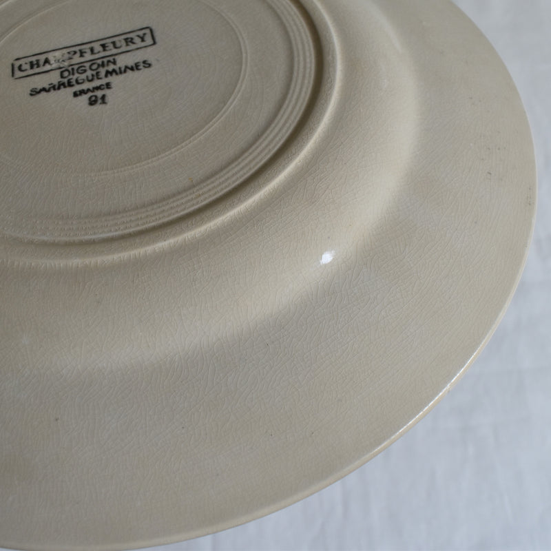 Vintage Plate Digoin & Sarreguemines Champfleury