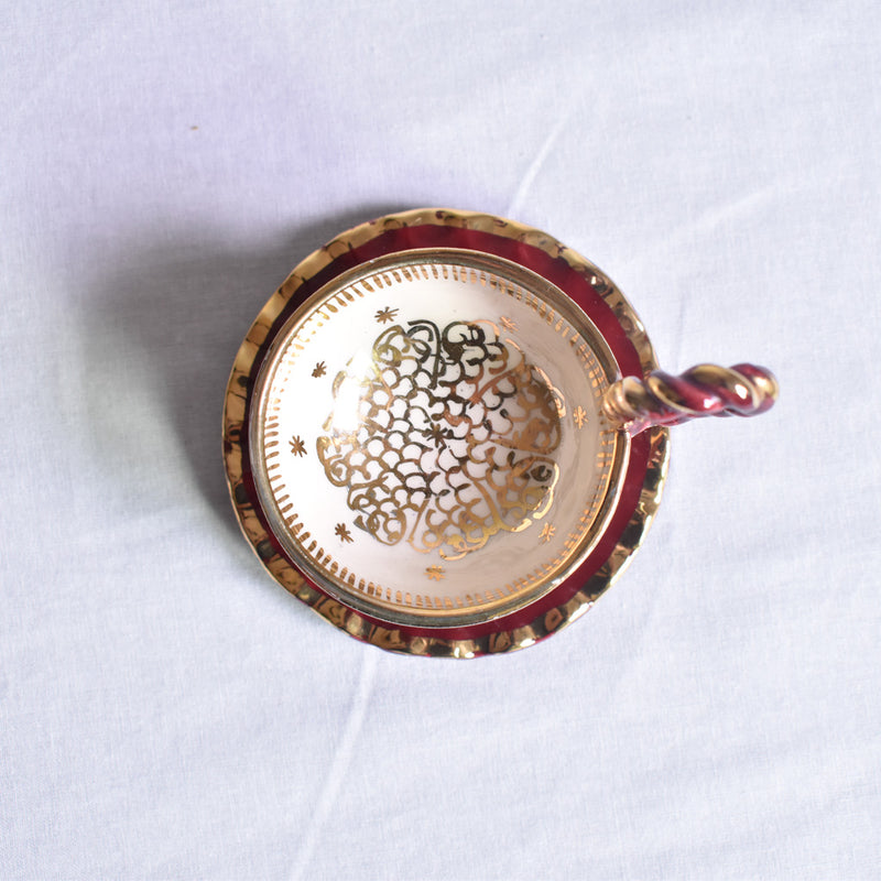 ア.ドラサンヴァル A.Dressinval ミニカップ＆ソーサー  レッド