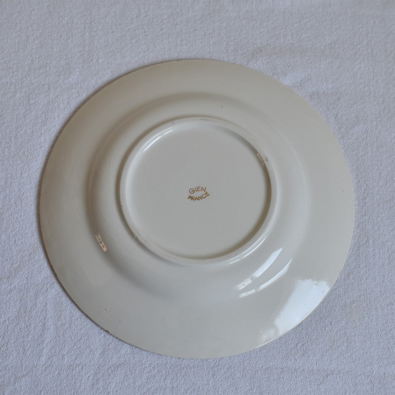 Vintage dessert plate Gien Tulipes E