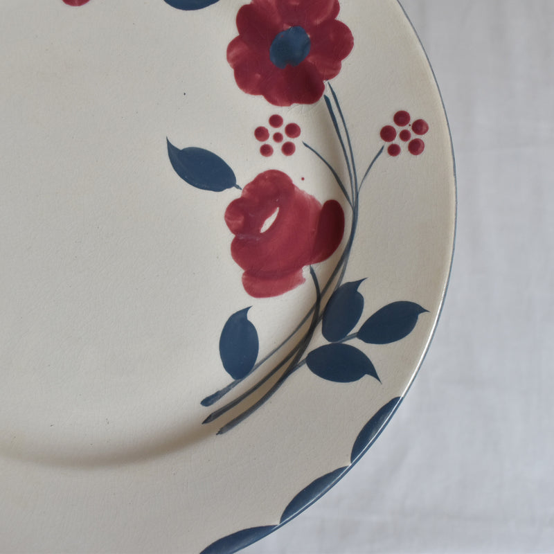 Antique dessert plate Sarreguemines Musset B