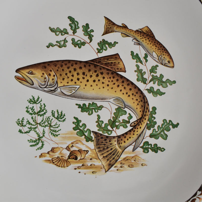 Vintage Plate: Longchamp Poisson Truite (Trout)