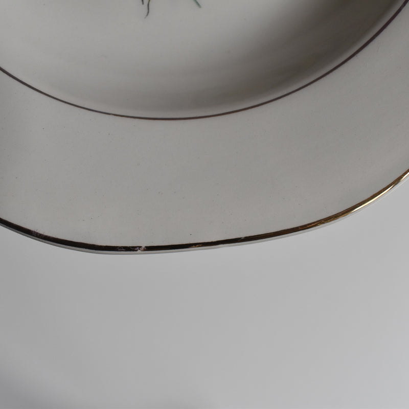 Vintage Deep Plate Digoin & Sarreguemines Christine D
