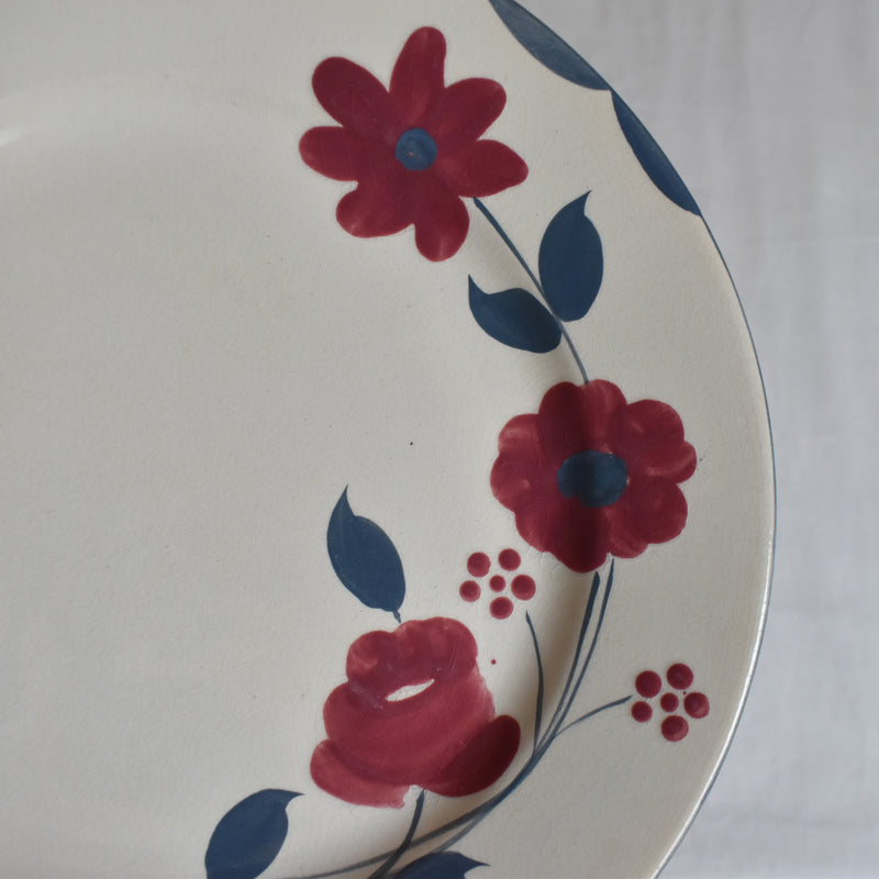 Antique dessert plate Sarreguemines Musset B