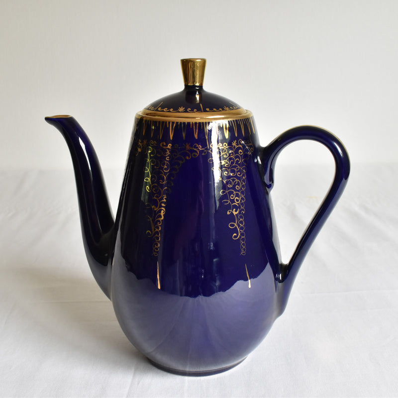 ア.ドラサンヴァル A.Dressinval コーヒーポット ダークブルー A