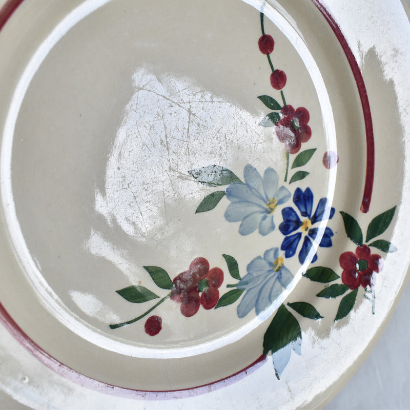 Vintage Plate Digoin & Sarreguemines Champfleury