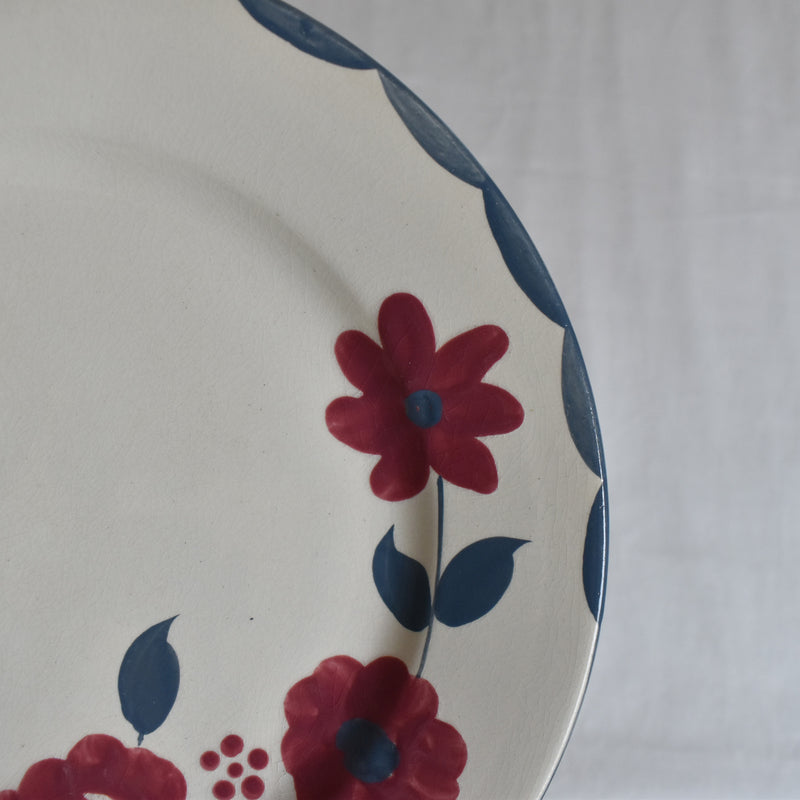 Antique dessert plate Sarreguemines Musset B