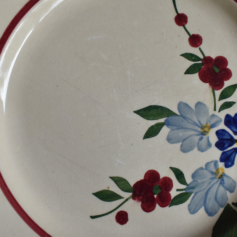 Vintage Plate Digoin & Sarreguemines Champfleury
